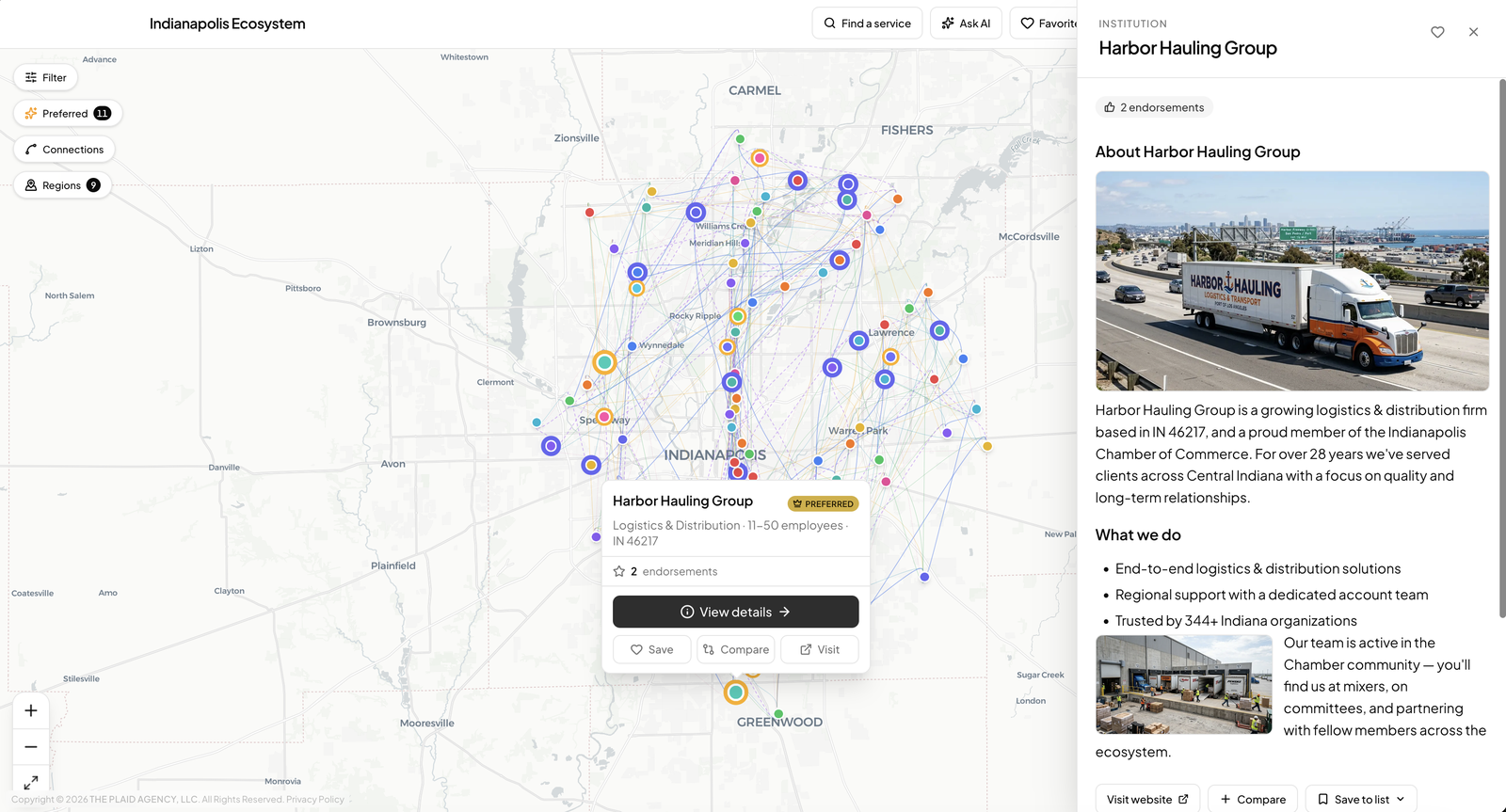 Interactive map